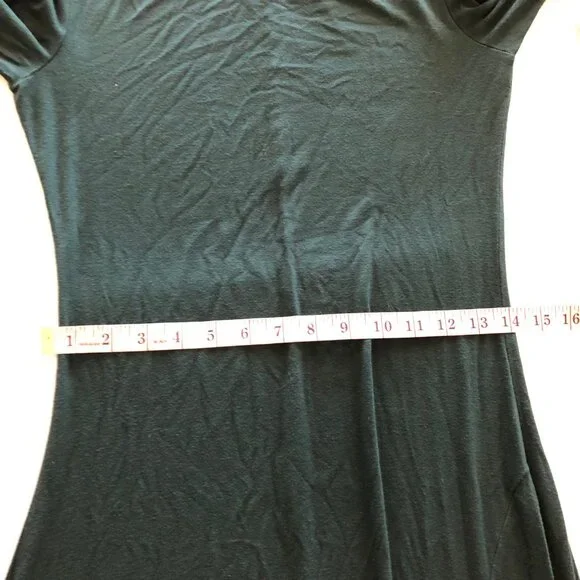Lulu's Women's Swept Away Forest Green Long Sleeve Maxi Dress Size M Stretch - Picture 9 of 12